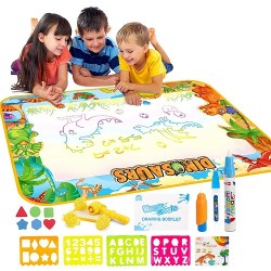 Covorasul Dinozaurilor pentru desenat cu apa, 100x70cm, Joc Educativ si Creativ, +3ani