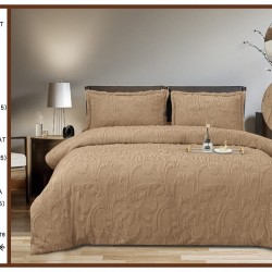                                           Lenjerie de Pat 4 Piese Cocolino Grofată cu Blăniță Premium, Cearceaf cu Elastic 180x200 cm