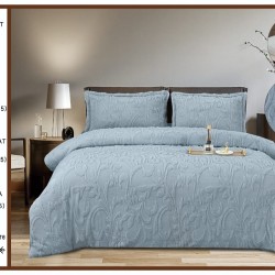                                           Lenjerie de Pat 4 Piese Cocolino Grofată cu Blăniță Premium, Cearceaf cu Elastic 180x200 cm