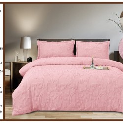                                           Lenjerie de Pat 4 Piese Cocolino Grofată cu Blăniță Premium, Cearceaf cu Elastic 180x200 cm