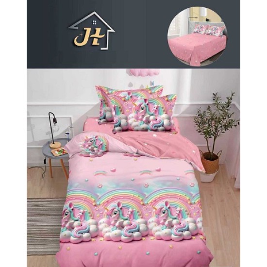                                                    Set Pat 4 Piese „Pucioasa Home” –  Cearceaf de Pat Normal