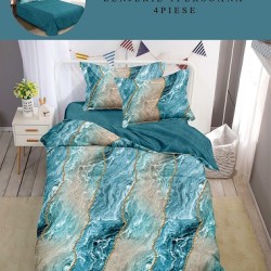                                                    Set Pat 4 Piese „Pucioasa Home” –  Cearceaf de Pat Normal