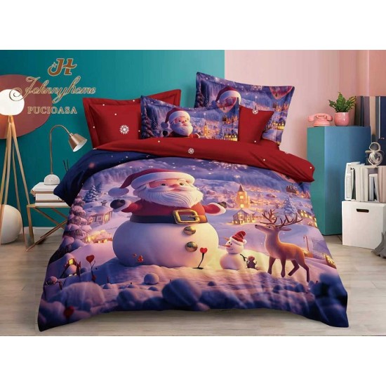                                                        Lenjerie de Pat 6 Piese Finet - Colecția Magică de Crăciun