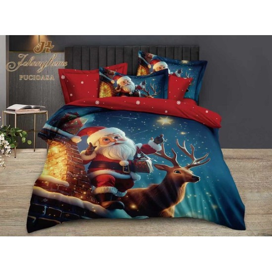                                                       Lenjerie de Pat 6 Piese Finet - Colecția Magică de Crăciun