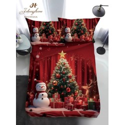                                                Lenjerie de Pat 4 Piese Finet - Colecția Magică de Crăciun (Pat 1 Persoană)
