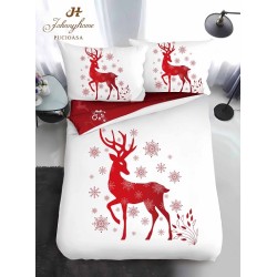                                                 Lenjerie de Pat 4 Piese Finet - Colecția Magică de Crăciun (Pat 1 Persoană)