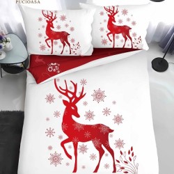                                                 Lenjerie de Pat 4 Piese Finet - Colecția Magică de Crăciun (Pat 1 Persoană)