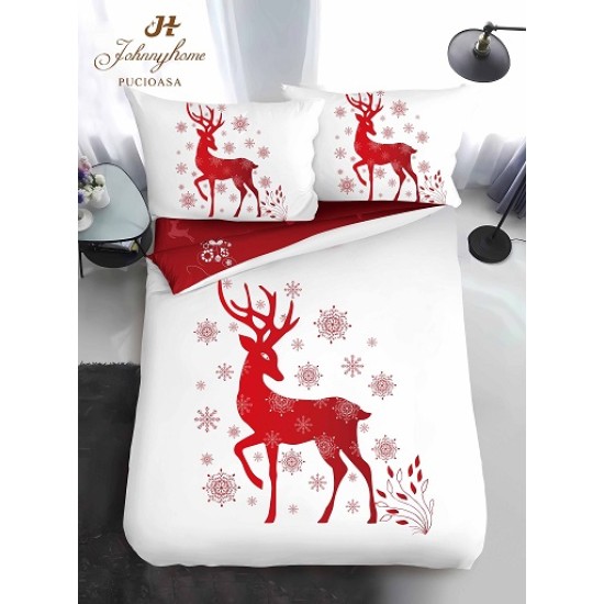                                                 Lenjerie de Pat 4 Piese Finet - Colecția Magică de Crăciun (Pat 1 Persoană)