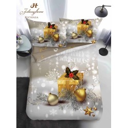                                                 Lenjerie de Pat 4 Piese Finet - Colecția Magică de Crăciun (Pat 1 Persoană)