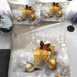                                                 Lenjerie de Pat 4 Piese Finet - Colecția Magică de Crăciun (Pat 1 Persoană)