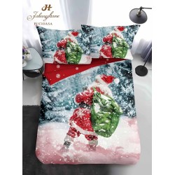                                                 Lenjerie de Pat 4 Piese Finet - Colecția Magică de Crăciun (Pat 1 Persoană)