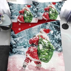                                                 Lenjerie de Pat 4 Piese Finet - Colecția Magică de Crăciun (Pat 1 Persoană)