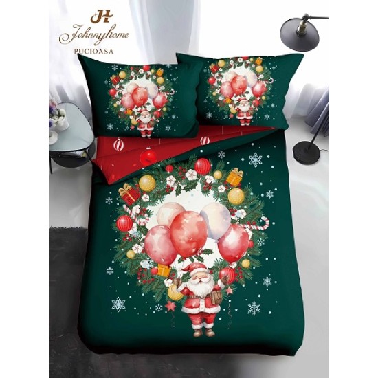                                                 Lenjerie de Pat 4 Piese Finet - Colecția Magică de Crăciun (Pat 1 Persoană)