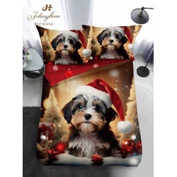                                                 Lenjerie de Pat 4 Piese Finet - Colecția Magică de Crăciun (Pat 1 Persoană)