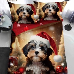                                                 Lenjerie de Pat 4 Piese Finet - Colecția Magică de Crăciun (Pat 1 Persoană)