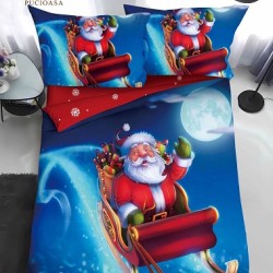                                                 Lenjerie de Pat 4 Piese Finet - Colecția Magică de Crăciun (Pat 1 Persoană)