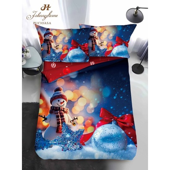                                                 Lenjerie de Pat 4 Piese Finet - Colecția Magică de Crăciun (Pat 1 Persoană)