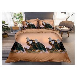                                                     Lenjerie De Pat Model 3D 4 Piese - 2 Persoane 