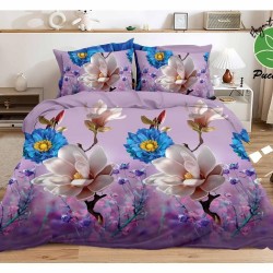                                                     Lenjerie De Pat Model 3D 4 Piese - 2 Persoane 