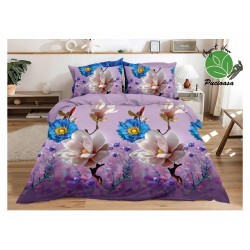                                                     Lenjerie De Pat Model 3D 4 Piese - 2 Persoane 