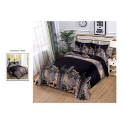                                                     Lenjerie De Pat Model 3D 4 Piese - 2 Persoane 