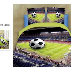                                                     Lenjerie De Pat Model 3D 4 Piese - 2 Persoane 