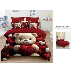                                                    Lenjerie De Pat Model 3D 6 Piese - 2 Persoane 