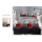                                               Lenjerie De Pat Model 3D 4 Piese - 2 Persoane 