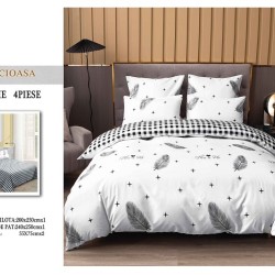                                                    Lenjerie De Pat 4 Piese - 2 Persoane 