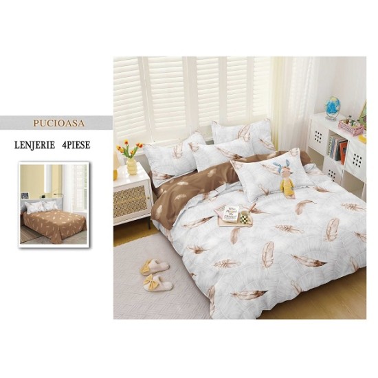                                                    Lenjerie De Pat 4 Piese - 2 Persoane 