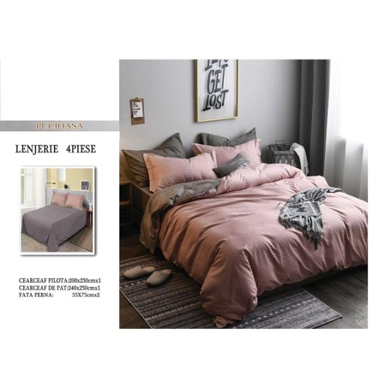                                                    Lenjerie De Pat 4 Piese - 2 Persoane 