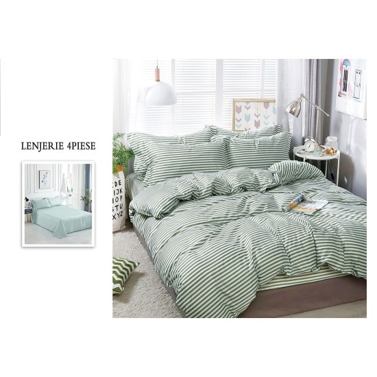                                                    Lenjerie De Pat 4 Piese - 2 Persoane 