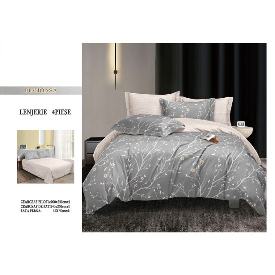                                                    Lenjerie De Pat 4 Piese - 2 Persoane 