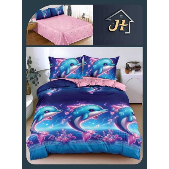                                                       Lenjerie De Pat 4 Piese - 2 Persoane 