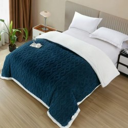                                     Pătură Cocolino 3D cu Blăniță si Carouri 200x230 CM