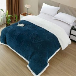                                     Pătură Cocolino 3D cu Blăniță si Fluturi 200x230 CM
