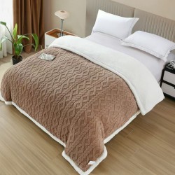                                     Pătură Cocolino 3D cu Blăniță si Carouri 200x230 CM