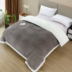                                     Pătură Cocolino 3D cu Blăniță si Fluturi 200x230 CM