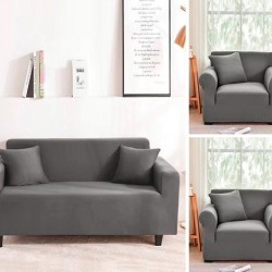                                           Set husa canapea si 2 fotolii GRI