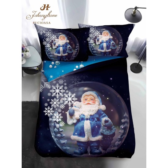                                                Lenjerie de Pat 4 Piese Finet - Colecția Magică de Crăciun (Pat 1 Persoană)