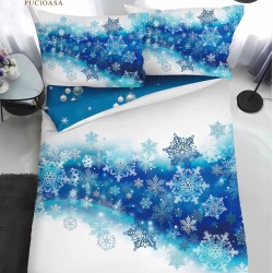                                                Lenjerie de Pat 4 Piese Finet - Colecția Magică de Crăciun (Pat 1 Persoană)