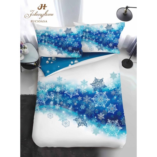                                                Lenjerie de Pat 4 Piese Finet - Colecția Magică de Crăciun (Pat 1 Persoană)