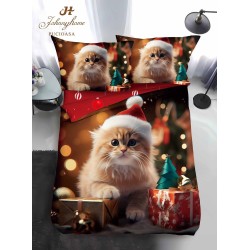                                                Lenjerie de Pat 4 Piese Finet - Colecția Magică de Crăciun (Pat 1 Persoană)