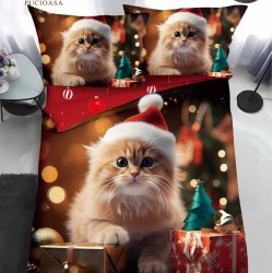                                                Lenjerie de Pat 4 Piese Finet - Colecția Magică de Crăciun (Pat 1 Persoană)