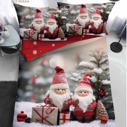                                                Lenjerie de Pat 4 Piese Finet - Colecția Magică de Crăciun (Pat 1 Persoană)