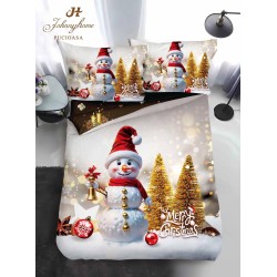                                                Lenjerie de Pat 4 Piese Finet - Colecția Magică de Crăciun (Pat 1 Persoană)