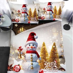                                                Lenjerie de Pat 4 Piese Finet - Colecția Magică de Crăciun (Pat 1 Persoană)