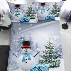                                                Lenjerie de Pat 4 Piese Finet - Colecția Magică de Crăciun (Pat 1 Persoană)