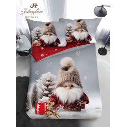                                               Lenjerie de Pat 4 Piese Finet - Colecția Magică de Crăciun (Pat 1 Persoană)