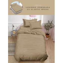                                            Lenjerii de pat 4 Piese Damasc  - 1 Persoana 